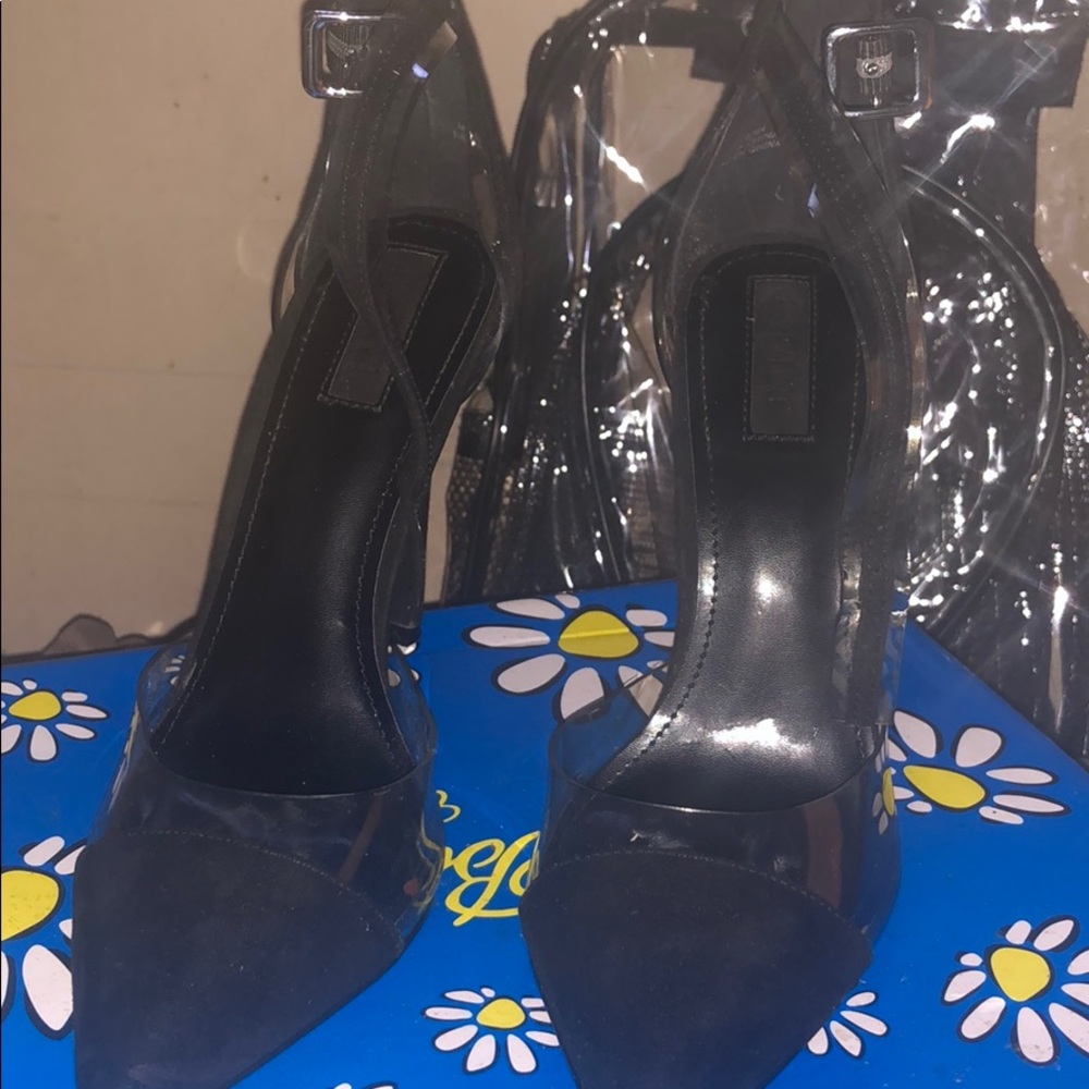 Closed toe pointed heels